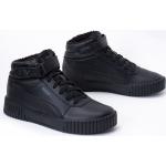 Reduzierte Schwarze Puma Carina High Top Sneaker & Sneaker Boots aus Leder für Damen Größe 39 für den für den Sommer 