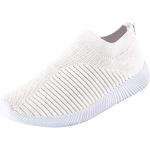 Weiße Slip-on Sneaker ohne Verschluss in Spezialweite aus Leder wasserdicht für Kinder Größe 35 für den für den Herbst 