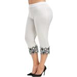 Dunkelblaue Capri-Leggings & 3/4-Leggings aus Polyester für Damen Größe L Große Größen für den für den Herbst 