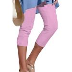 Hellblaue Unifarbene Casual Capri-Leggings & 3/4-Leggings für Damen Größe XL für den für den Sommer 