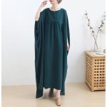 Oversize Maxi Sommerkleider aus Baumwolle für Damen Einheitsgröße für den für den Sommer 
