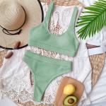 Grüne Sexy Bikini-Tops für Damen Größe S für den für den Sommer 