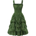 Grüne Gothic Ärmellose Abendkleider A-Linie für Damen Größe L für Partys für den für den Sommer 