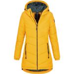 Gelbe Gesteppte Sublevel Winterjacken für Damen für den für den Winter 