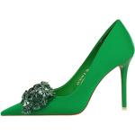 Grüne High Heels & Stiletto-Pumps ohne Verschluss für Damen Größe 35,5 für den für den Sommer 