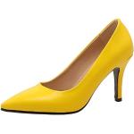 Gelbe Spitze High Heels & Stiletto-Pumps für Damen Übergrößen 