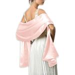 Rosa Pashmina-Schals aus Satin für Damen für Partys 