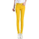 Gelbe Slim Fit Jeans aus Denim für Damen Größe L für Partys für den für den Sommer 