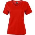 Rote Unifarbene Nachhaltige T-Shirts für Damen Größe XXL 
