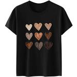 Schwarze Langärmelige T-Shirts aus Spitze mit Kapuze für Damen Größe XXL Große Größen zum Valentinstag für den für den Winter 