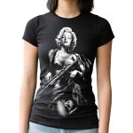 Schwarze Marilyn Monroe T-Shirts aus Baumwolle für Damen Größe XXL 