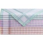 Damen-Taschentücher im 12er-Pack violett/gruen/orange 29x29 cm