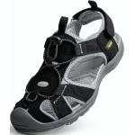 Schwarze Outdoor-Sandalen orthopädisch für Damen Größe 42 für den für den Sommer 