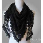 Schwarze Schlauchschals & Loop-Schals für Damen für den für den Winter 