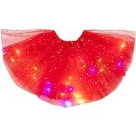 Pinke Sterne Business Maxiröcke mit Glitzer aus Tüll für Damen Einheitsgröße für Partys 