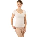 Weiße Kurzärmelige Rundhals-Ausschnitt Kurzarm-Unterhemden für Damen Übergrößen 