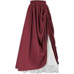 Bordeauxrote Mittelalter-Röcke für Damen Größe L 