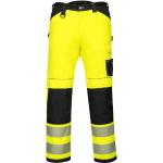 Gelbe Portwest Warnschutzhosen für Damen Größe M 