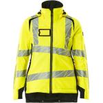 Gelbe Wasserdichte Atmungsaktive MASCOT Warnschutzjacken für Damen Größe 3 XL für den für den Winter 