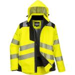 Gelbe Portwest Warnschutzjacken für Damen Größe L für den für den Winter 
