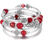 Nickelfreie Silberne Edelstein Armbänder mit Achat für Damen zum Valentinstag 