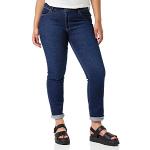 Blaue WRANGLER Slim Fit Jeans aus Baumwolle für Damen Weite 29 
