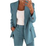 Blaue Business Businesskleidung mit Glitzer für Damen Größe XL Große Größen 1-teilig für den für den Sommer 