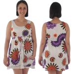 Bestickte Boho Mini Sommerkleider aus Baumwolle für Damen Größe XL für Partys für den für den Sommer 