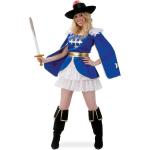 Blaue Ritter-Kostüme für Damen Größe L 
