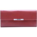 Rote Elegante Esquire RFID Damenportemonnaies & Damenwallets aus Leder mit RFID-Schutz 