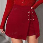Reduzierte Rote Unifarbene SheIn Mini Festliche Röcke mit Reißverschluss aus Tüll für Damen Größe XS für den für den Sommer 