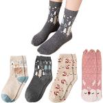 Reduzierte Bunte Thermo-Socken aus Baumwolle für Damen Größe 39 Große Größen Weihnachten für den für den Winter 