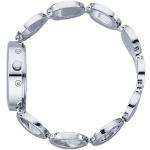 Silberne Meister Anker Runde Quarz Damenarmbanduhren aus Kristall mit Analog-Zifferblatt mit Mineralglas-Uhrenglas mit Spangenarmband mit Metallarmband 