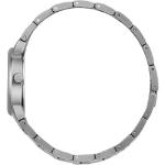Graue Runde Quarz Damenarmbanduhren mit Analog-Zifferblatt mit Mineralglas-Uhrenglas mit Spangenarmband mit Titanarmband 