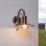 Reduzierte Graue Moderne Lindby Außenwandleuchten & Außenwandlampen aus Edelstahl 