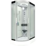 AcquaVapore Dampfdusche Sauna Dusche Duschkabine D60-70M2L 120x80 cm ohne 2K Scheiben Versiegelung - white glass D60-70M2L-EA