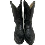 Schwarze Cowboy-Boots & Cowboystiefeletten aus Leder für Herren Größe 41 