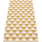 Ockerfarbene Pappelina Dana Design-Teppiche aus Textil maschinenwaschbar 