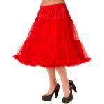 Rote Vintage Damenpetticoats aus Polyamid Größe L 