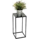 Schwarze Moderne Rechteckige Blumenhocker & Blumentische aus Metall Breite 0-50cm, Höhe 0-50cm, Tiefe 0-50cm 