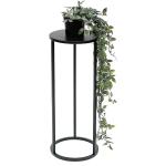 Schwarze Moderne Runde Blumenhocker & Blumentische aus Metall Breite 0-50cm, Höhe 0-50cm, Tiefe 0-50cm 