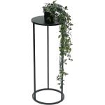 Schwarze Moderne Runde Blumenhocker & Blumentische aus Metall Breite 0-50cm, Höhe 50-100cm, Tiefe 0-50cm 