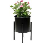 Schwarze Moderne Blumenhocker & Blumentische Pulverbeschichtete aus Metall Breite 0-50cm, Höhe 0-50cm, Tiefe 0-50cm 