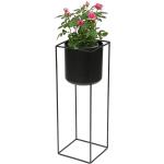 Schwarze Moderne DanDiBo Ambiente Rechteckige Blumenhocker & Blumentische aus Metall Breite 0-50cm, Höhe 50-100cm, Tiefe 0-50cm 