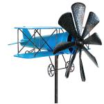 Blaue Landhausstil Deko-Windräder aus Metall 