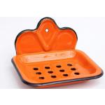 Orange Landhausstil Seifenschalen & Seifenablagen aus Emaille 2-teilig 