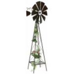 Windrad Windspiel ArtFerro Metall Gartendeko 44 cm Gesamthöhe 186 cm 