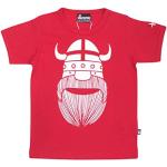 Rote Danefae Bio Printed Shirts für Kinder & Druck-Shirts für Kinder aus Baumwolle 