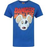 Danger Mouse Herren Kopf T-Shirt NS4071 (S) (Blau)