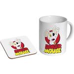 Danger Mouse Keramik-Kaffeetasse + Untersetzer, Geschenk-Set
